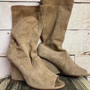 Diane von Furstenberg weaver boots.